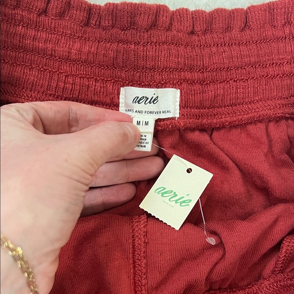 Aerie Endless Summer Short Summer Burgundy Size M NEW - Picture 4 of 6